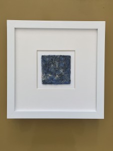 Pigmented, hand beaten Kozo fibre paper